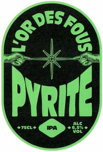 L'Or Des Fous Pyrite IPA 6.5%, Brasserie Lilloise, France