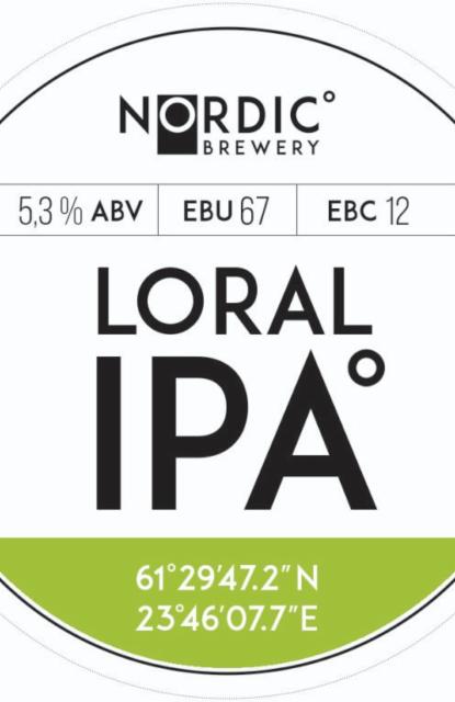 Loral IPA 5.3%, Nordic Brewery, Finland
