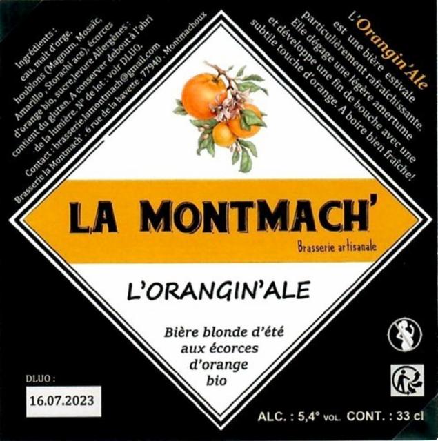 L'Orangin'Ale, Brasserie La Montmach' [Closed]