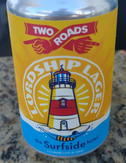 Lordship Lager (Two Roads Edition) 4.1%, Two Roads Brewing Company, United States