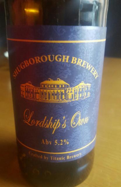 Lordship's Own 5.2%, Shugborough Brewery, England