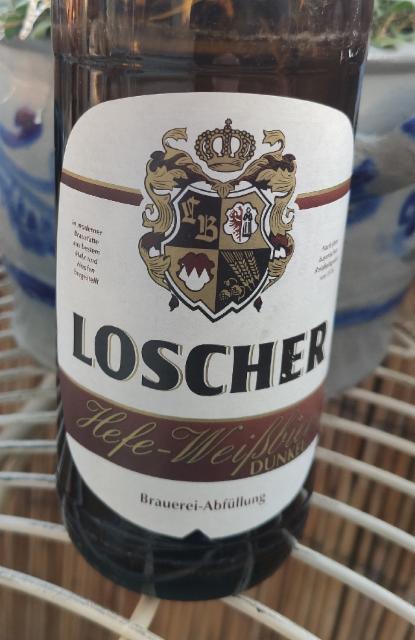 Loscher Hefe-Weißbier Dunkel 5.2%, Brauerei Loscher KG, Münchsteinach, Germany