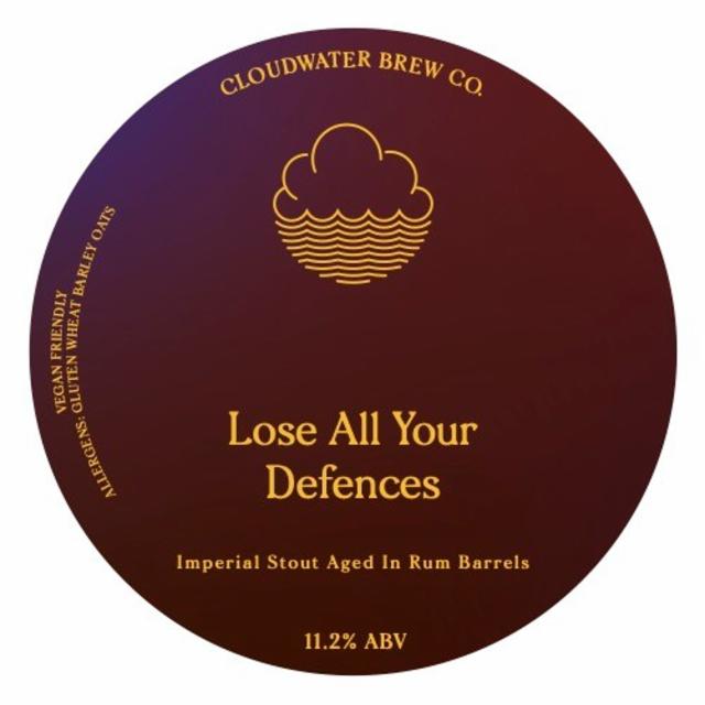 Lose All Your Defences 11.2%, Cloudwater Brew Co., England