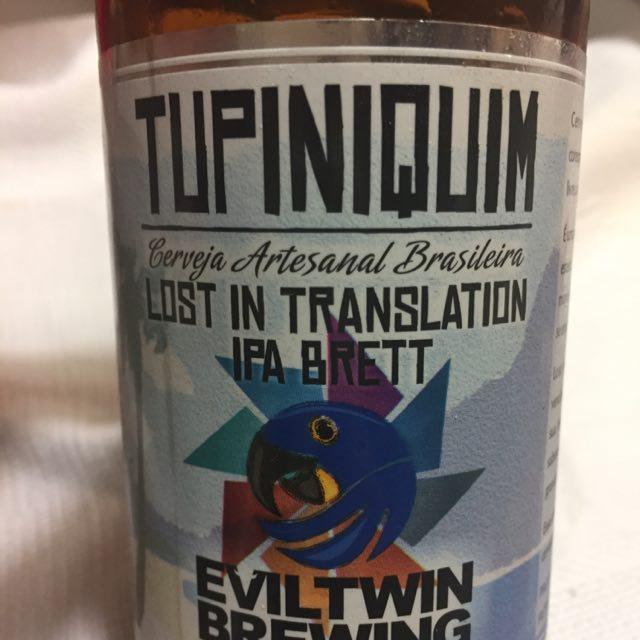 Lost in Translation 6.5%, Cervejaria Tupiniquim, Brazil
