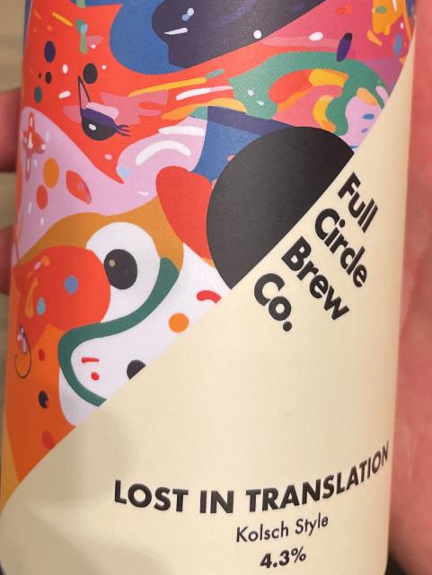 Lost In Translation 4.3%, Full Circle Brew Co., England