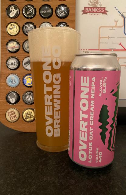 Lotus Oat Cream NEIPA 6.6%, Overtone Brewing Co., Scotland
