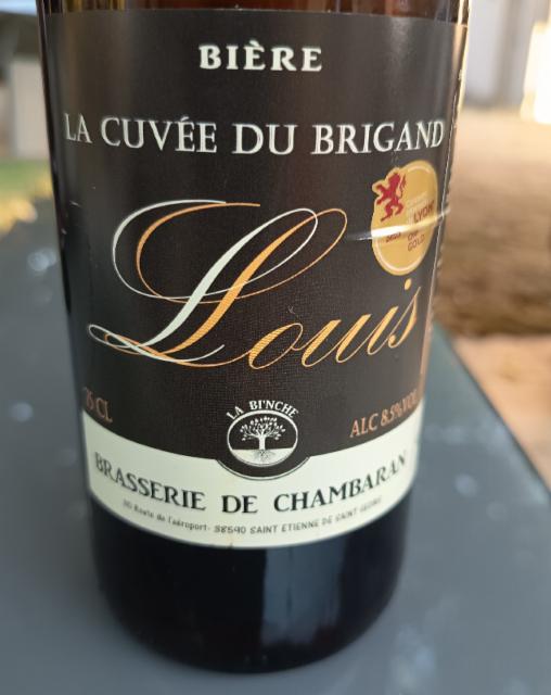 louis la cuvée du brigand, Brasserie De Chambaran (La Bi'nche)