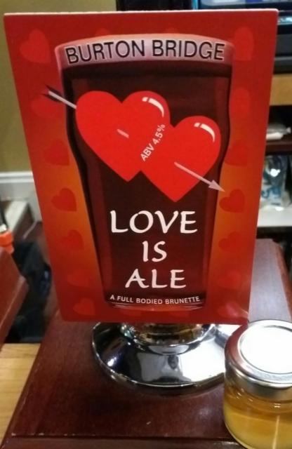 Love Is Ale 4.5%, Burton Bridge Brewery, England