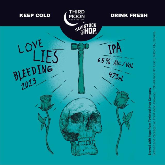 Love Lies Bleeding (Aqua Label) 6.5%, Third Moon Brewing Company, Canada