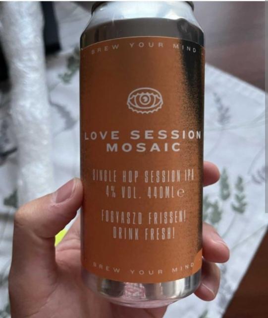 Love Session Mosaic 3.6%, Brew Your Mind, Hungary