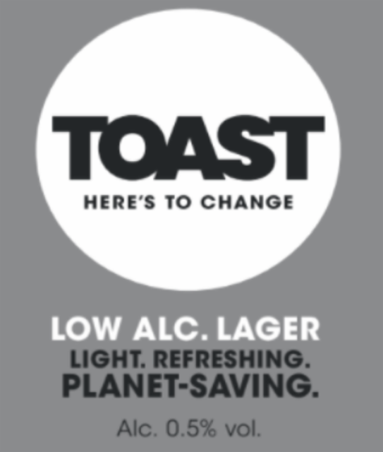 Low-Alc Lager (0.5%) 0.5%, Toast Brewing, England