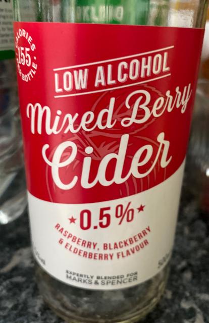 Low Alchol mixed berry cider 0.5%, Westons Cider, England