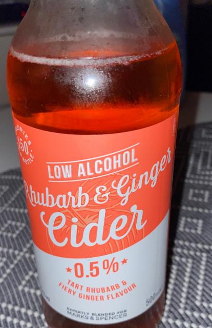 Low Alchol Rhubarb & Ginger Cider 0.5%, Westons Cider, England