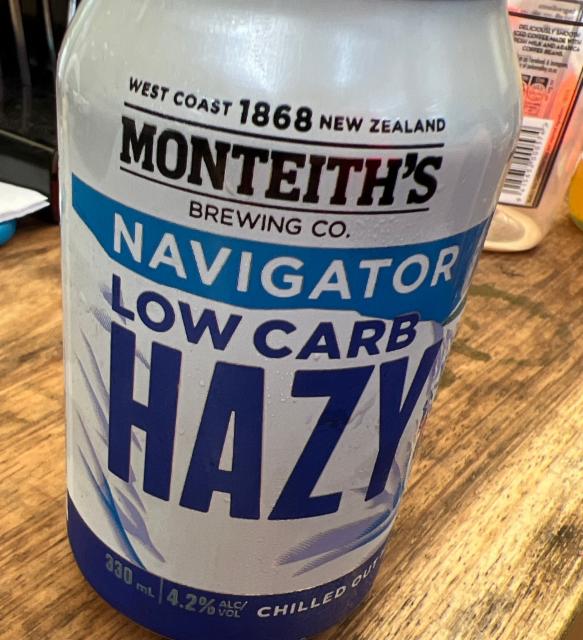 Low carb Hazy 4.2%, Monteiths Brewing Co. (DB Breweries), New Zealand