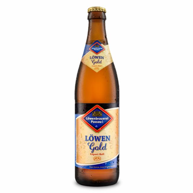 Löwen gold export 5.5%, Löwenbrauerei Passau, Germany