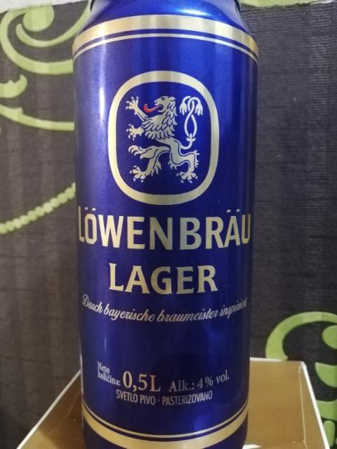 Löwenbräu lager 4.0%, Apatinska Pivara (MolsonCoors), Serbia