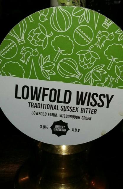 Lowfold Wissy 3.8%, Brolly Brewing, England