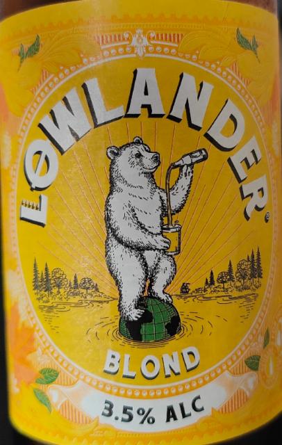 Lowlander Blond 3.5%, Lowlander Botanical Beer, Netherlands
