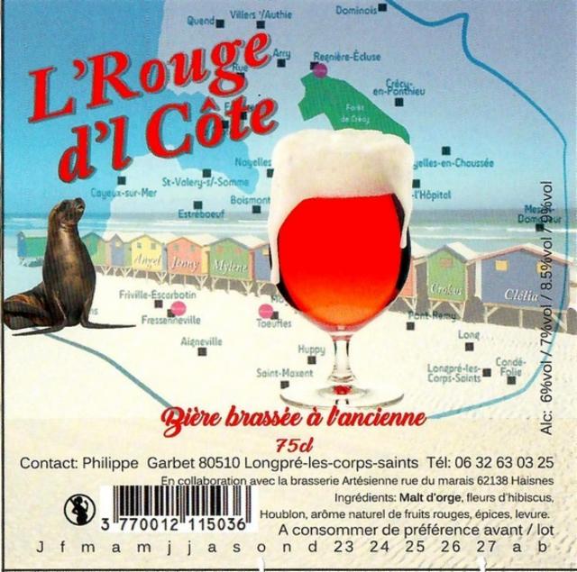 L'Rouge D'L Côte 6.7%, Brasserie D'L Côte, France