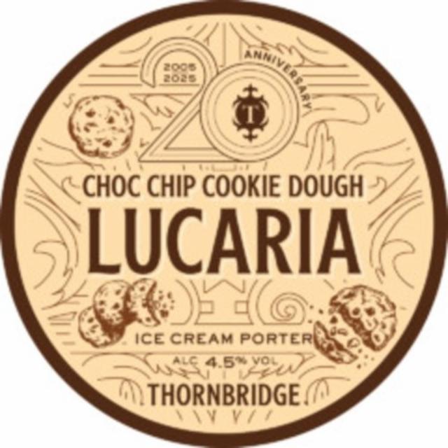 Lucaria choc chip cookie dough, Thornbridge Brewery