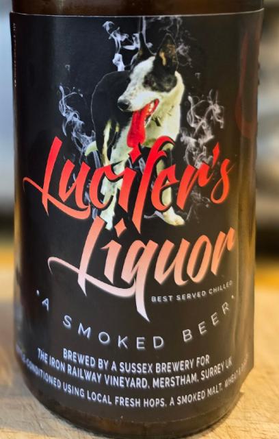 Lucifers liquor 5.7%, Iron Railway Vineyard, United Kingdom