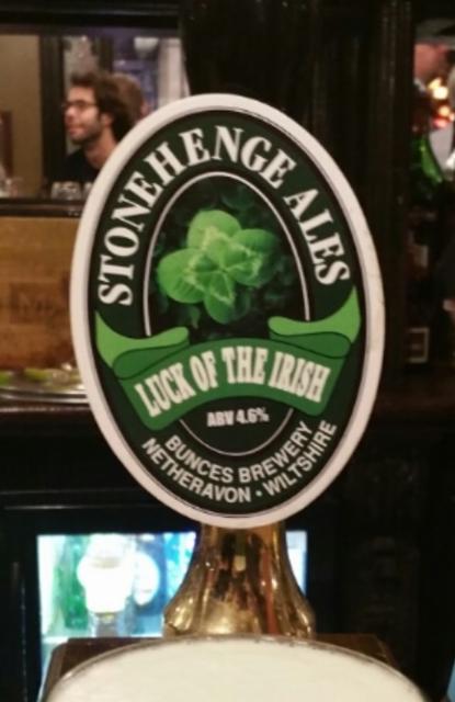 Luck Of The Irish 4.6%, Stonehenge Ales, England