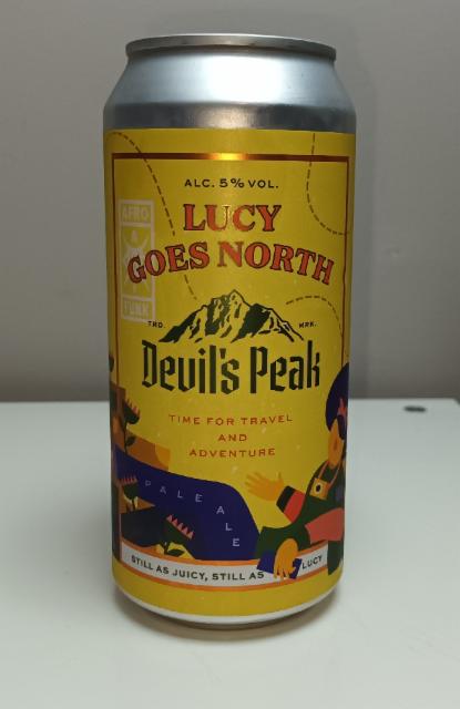 lucy goes north 5.0%, Devil's Peak Brewing Company, South Africa