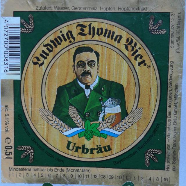Ludwig Thoma Bier Urbräu 5.1%, Hofbrauhaus Berchtesgaden, Germany