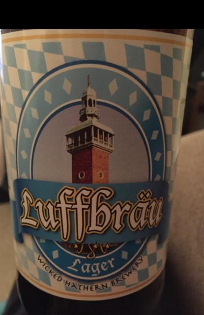 Luffbrau Lager 4.5%, Wicked Hathern Brewery Ltd, England