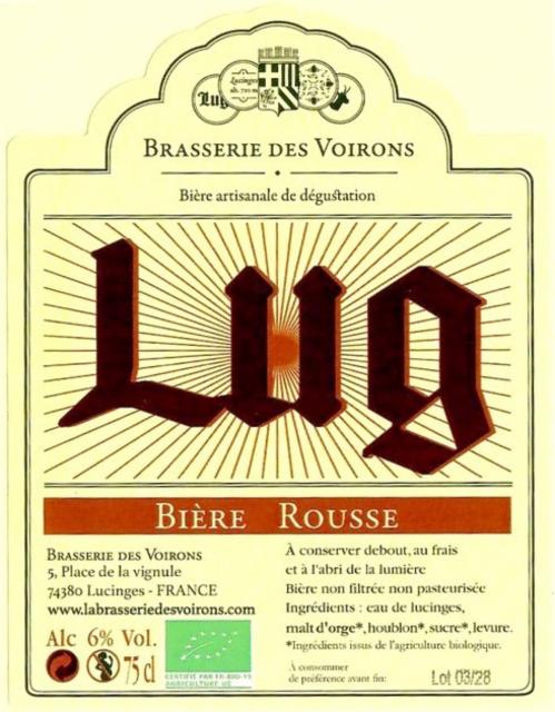 Lug Rousse 6.0%, Brasserie Des Voirons, France