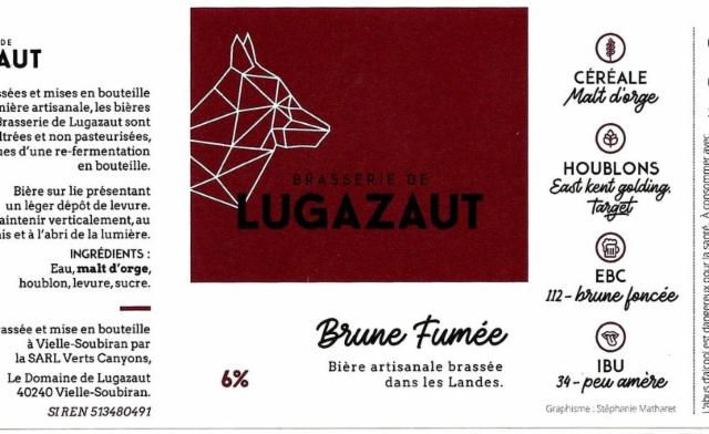 Lugazaut Brune Fumée 6.0%, Brasserie De Lugazaut, France