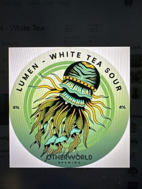 Lumen - White Tea Sour 4.0%, Otherworld Brewing, Scotland