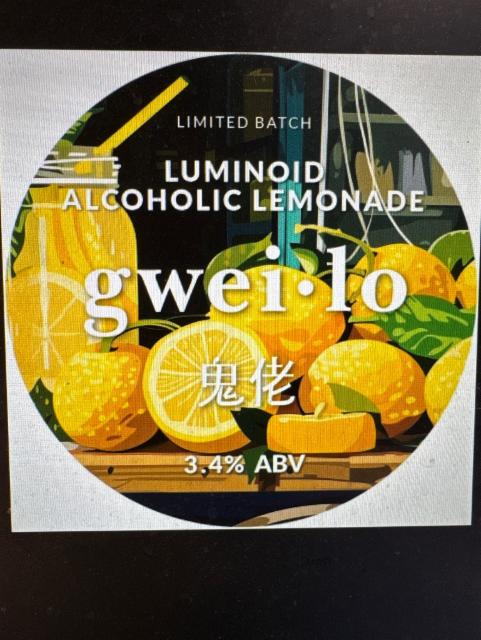 Luminoid - Alcoholic Lemonade 3.4%, Gweilo Beer, Hong Kong