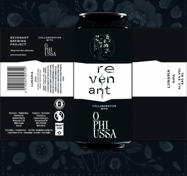 Lunaria 8.0%, Revenant Brewing Project, Finland