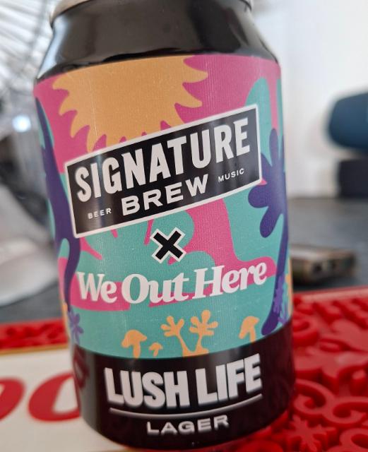 Lush Life lager 4.4%, Signature Brew, England