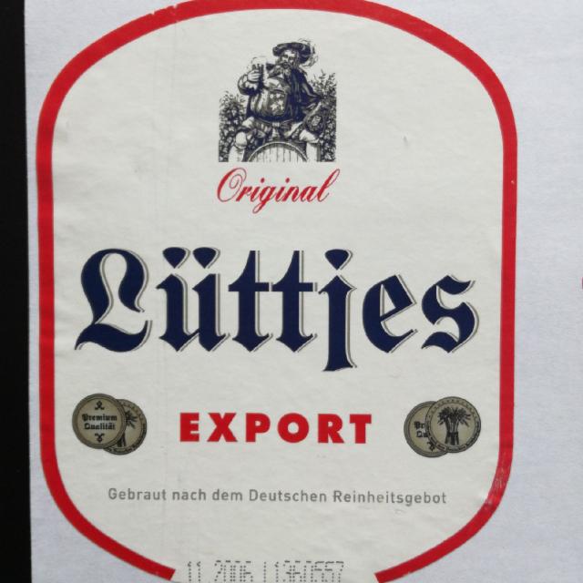 Lüttjes Export 4.9%, Kaiser Bräu (Veldenstein), Germany
