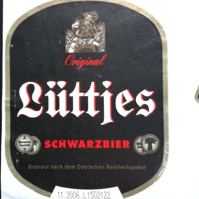 Lüttjes Schwarzbier 4.9%, Kaiser Bräu (Veldenstein), Germany