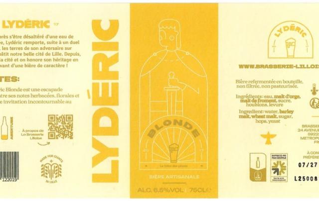 Lydéric Blonde 6.5%, Brasserie Lilloise, France