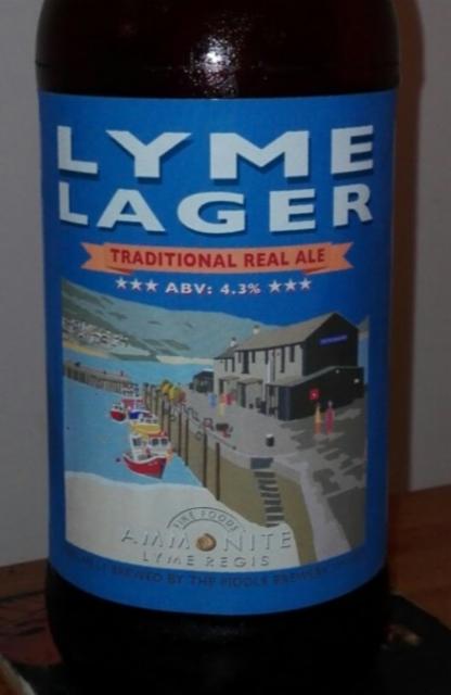 Lyme Lager 4.3%, Piddle Brewery, England