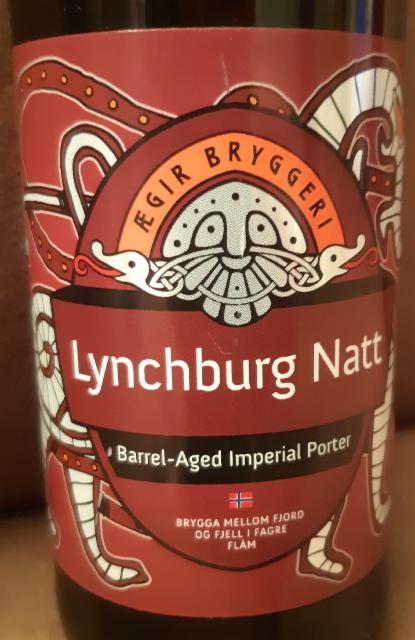 Lynchburg Natt 10.0%, Ægir Bryggeri, Norway