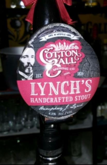 Lynch's Handcrafted Stout 4.3%, Cotton Ball Brewing, Ireland