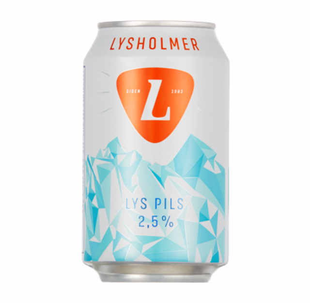 Lysholmer Lys Pils 2.5%, Ringnes Bryggeri (Carlsberg Group), Norway