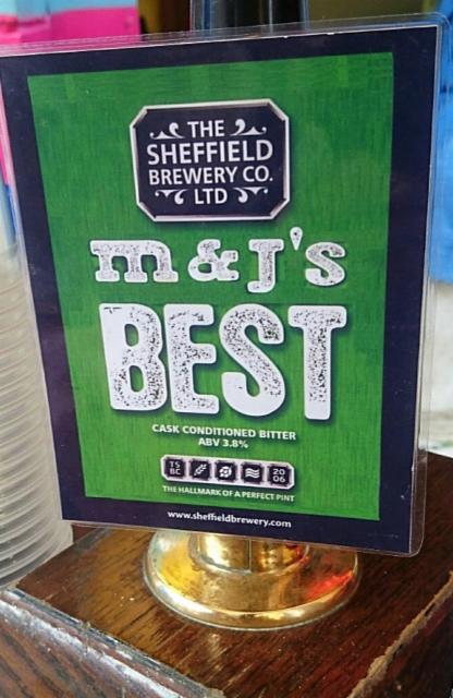 M & J's Best 3.8%, The Sheffield Brewery, England