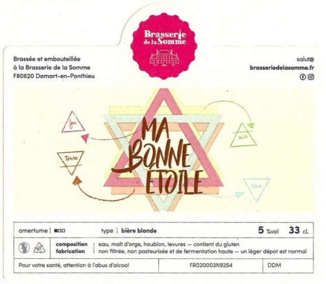 Ma Bonne Étoile 5.0%, Brasserie De La Somme, France