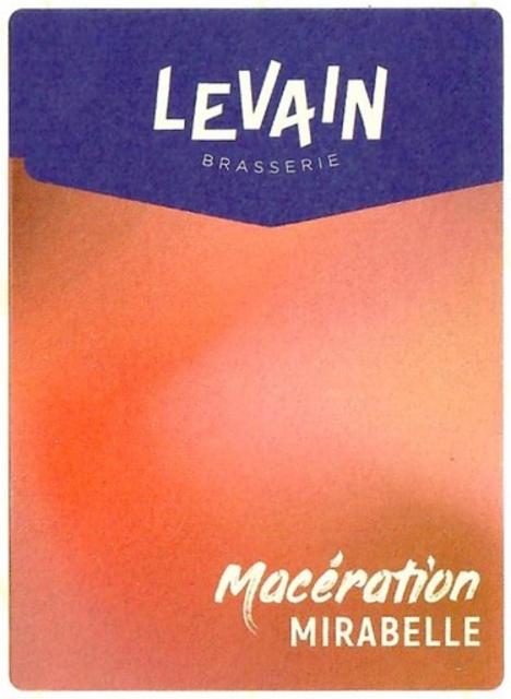 Macération Mirabelle 7.0%, Brasserie Levain, France
