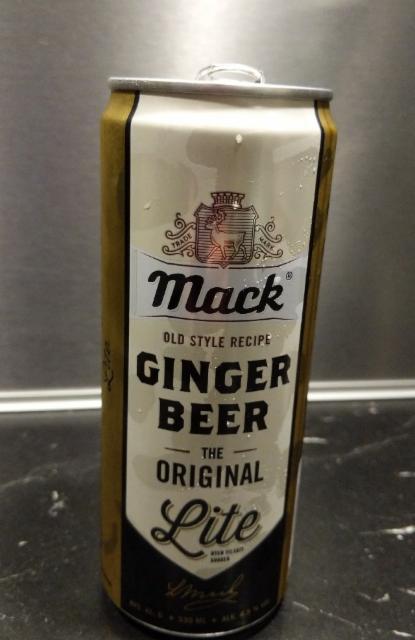 Mack Ginger Beer Lite 4.5%, Macks Ølbryggeri, Norway
