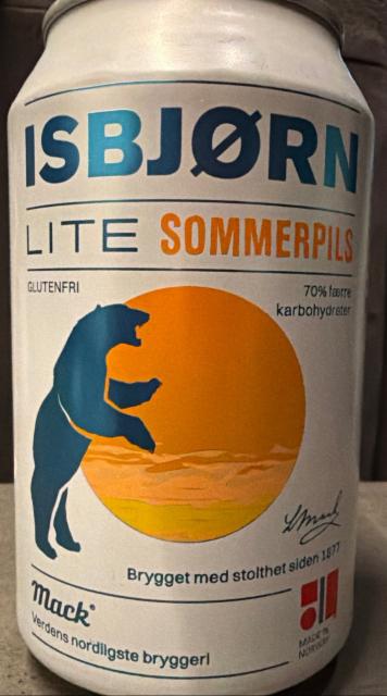 mack isbjørn lite summerpilsner, Macks Ølbryggeri