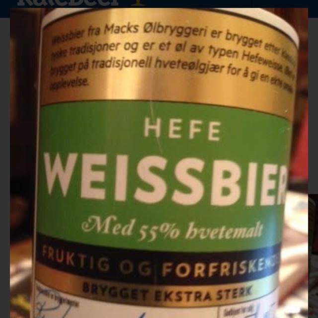 Macks Hefe Weissbier 6.5%, Macks Ølbryggeri, Norway
