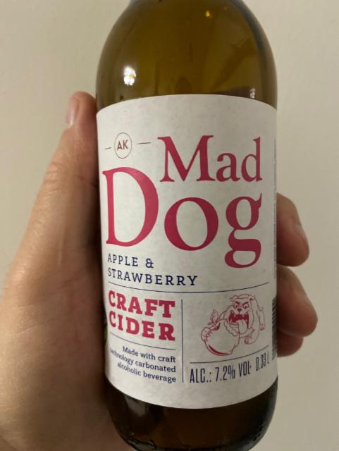 Mad dog Apple & strawberry 7.2%, AK Enterprice Kft, Hungary