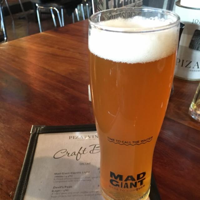 Electric Light 4.5%, Mad Giant Brewing, South Africa